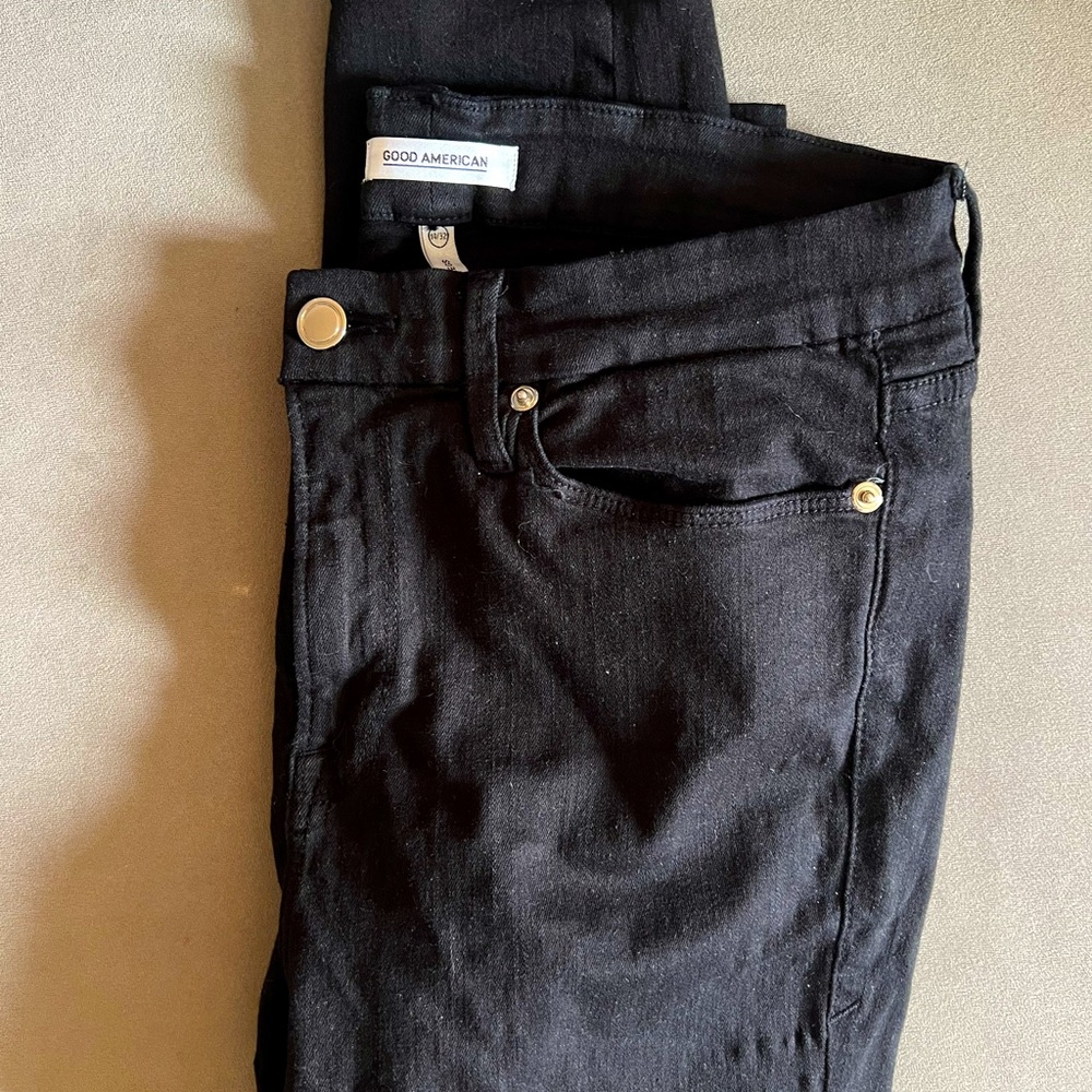 Good American Black Jeans - gently worn